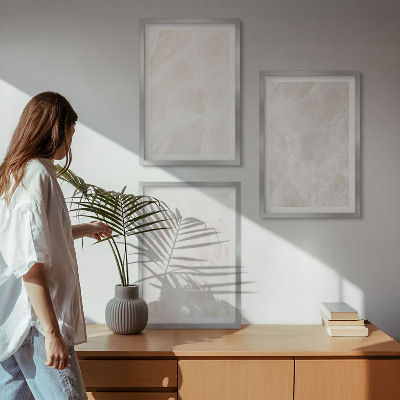 Tavelset ovanför soffa Strukturen av elegant marmor