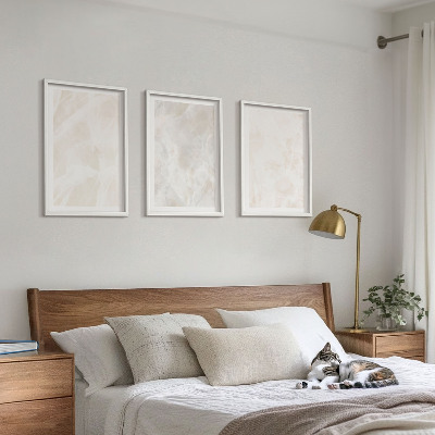 Tavelset ovanför soffa Strukturen av elegant marmor