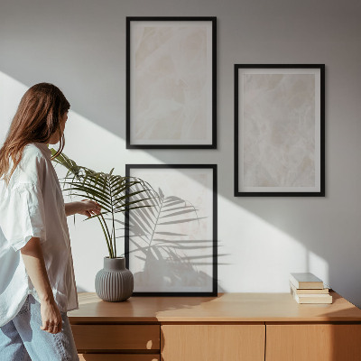 Tavelset ovanför soffa Strukturen av elegant marmor