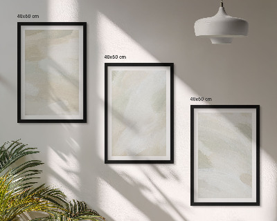 Tavelpaket med ramar Ljusa färger abstrakt boho