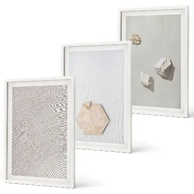 Ljusa boho sandtexturer set om 3 tavlor