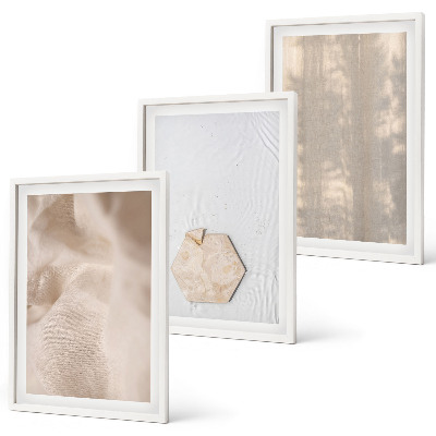 Tavelpaket med ramar Subtila texturer boho natur