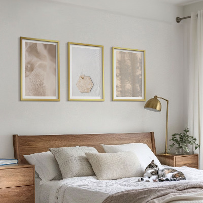 Tavelpaket med ramar Subtila texturer boho natur