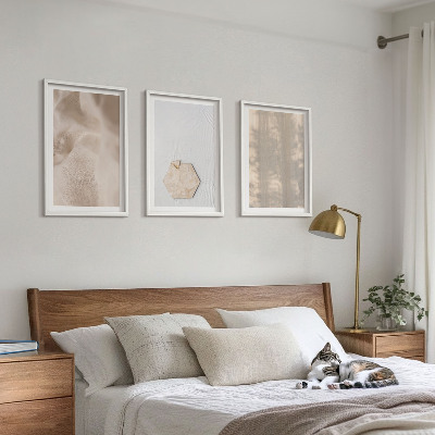 Tavelpaket med ramar Subtila texturer boho natur