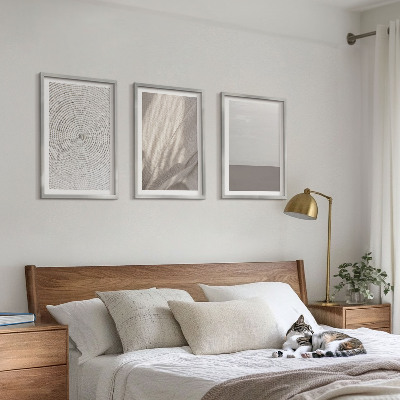 Set om 3 tavlor Naturliga boho-texturer