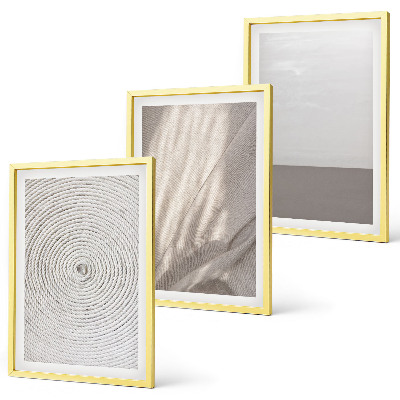 Set om 3 tavlor Naturliga boho-texturer