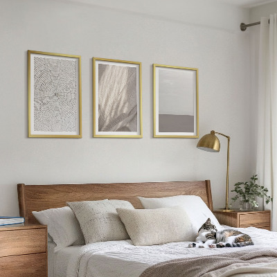 Set om 3 tavlor Naturliga boho-texturer