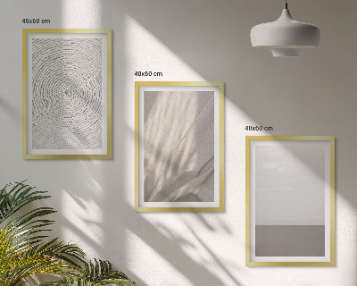 Set om 3 tavlor Naturliga boho-texturer