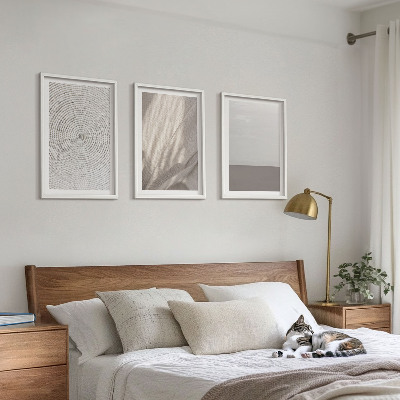 Set om 3 tavlor Naturliga boho-texturer