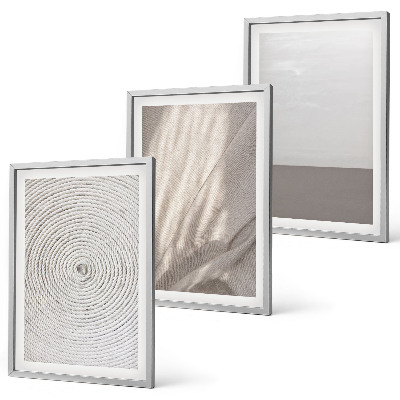 Set om 3 tavlor Naturliga boho-texturer