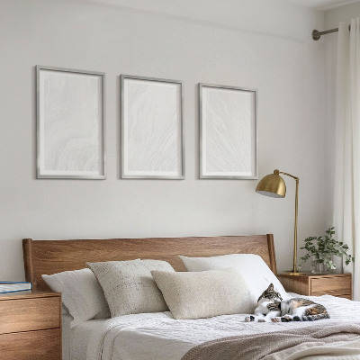 Tavelset ovanför soffa Elegant marmorstruktur