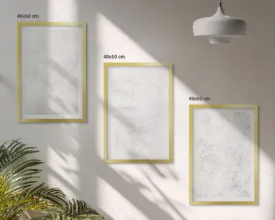 Set med 3 tavlor minimalistisk bakgrund med vita fläckar