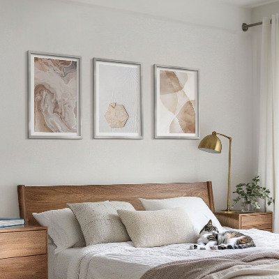 Tavelset ovanför soffa Designerabstraktion av naturen
