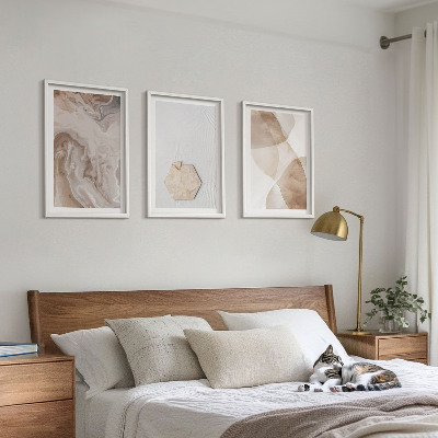 Tavelset ovanför soffa Designerabstraktion av naturen