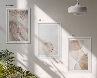 Tavelset ovanför soffa Designerabstraktion av naturen