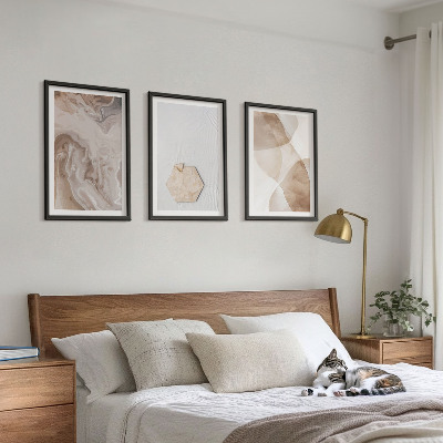 Tavelset ovanför soffa Designerabstraktion av naturen
