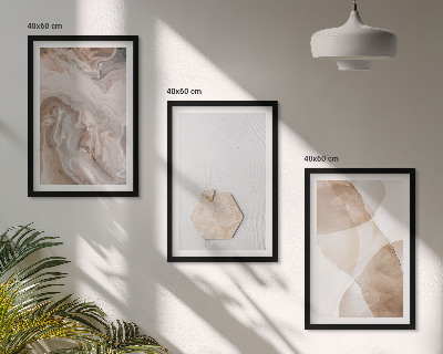 Tavelset ovanför soffa Designerabstraktion av naturen
