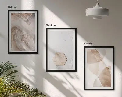 Abstrakt naturinspirerad tavla tavla för vägg ovanför soffa