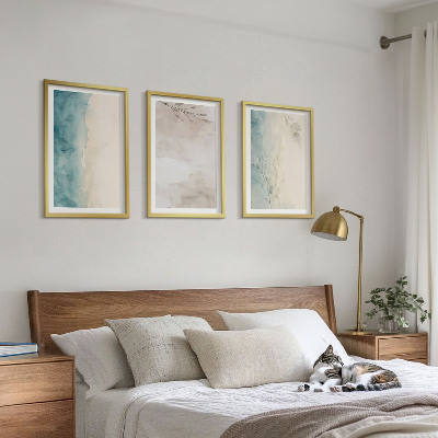 Tavelpaket med ramar Subtila akvarelltexturer