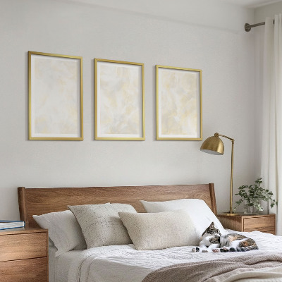 Tavelpaket med ramar Ljus texturerad färgdesign