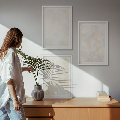 Tavelpaket med ramar Ljus texturerad färgdesign