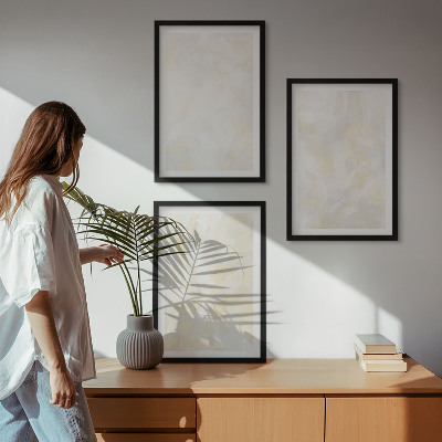 Tavelpaket med ramar Ljus texturerad färgdesign