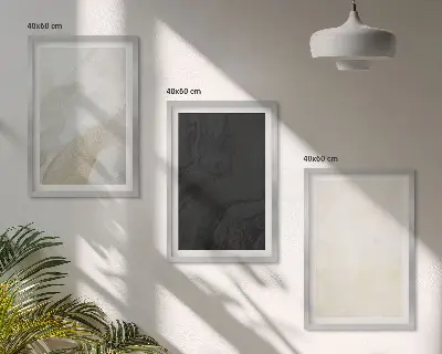 Set med 3 tavlor strukturer i minimalistiska nyanser