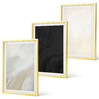 Set om 3 tavlor Strukturer nyanser minimalism