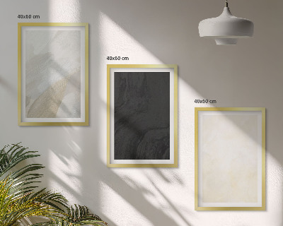 Set om 3 tavlor Strukturer nyanser minimalism