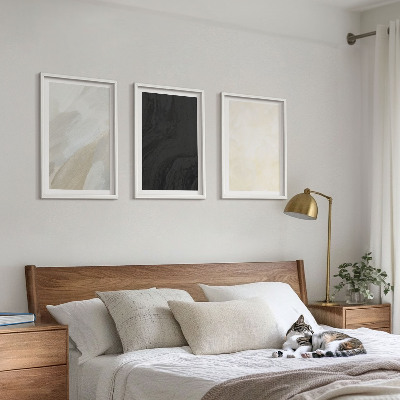 Set om 3 tavlor Strukturer nyanser minimalism