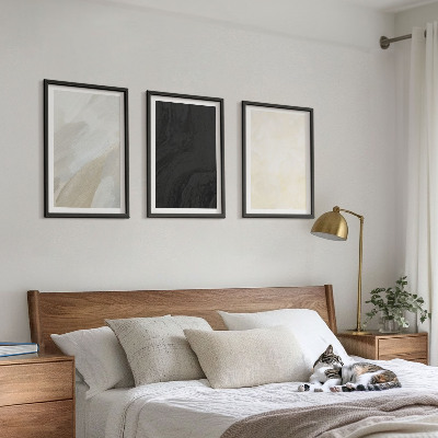 Set om 3 tavlor Strukturer nyanser minimalism