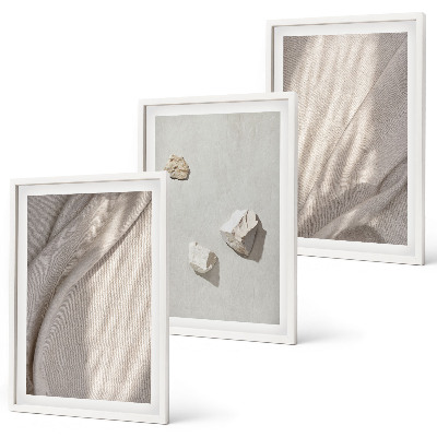 Tavelpaket med ramar Närbilder av boho-stilstrukturen