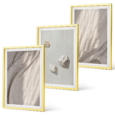 Tavelpaket med ramar Närbilder av boho-stilstrukturen