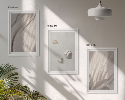 Tavelpaket med ramar Närbilder av boho-stilstrukturen