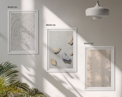 Set om 3 tavlor Boho naturliga texturer och strukturer
