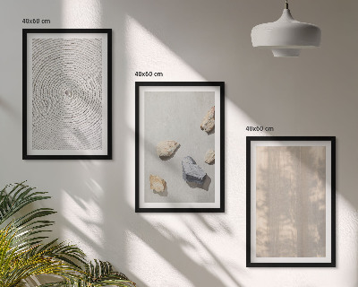 Set om 3 tavlor Boho naturliga texturer och strukturer