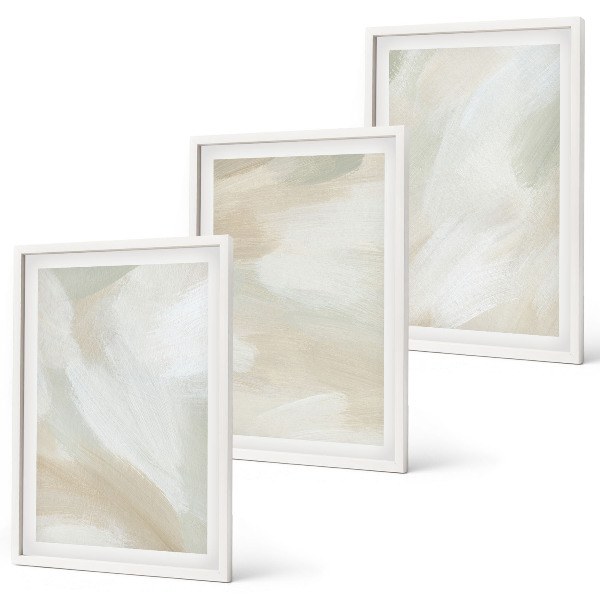 Tavelset ovanför soffa Färgstruktur minimalism