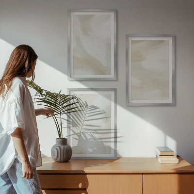 Tavelset ovanför soffa Färgstruktur minimalism