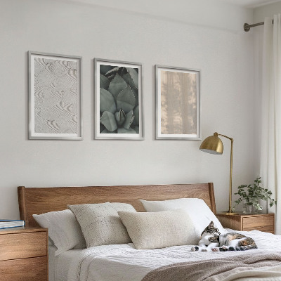 Tavelset ovanför soffa Sommar tropiska texturer