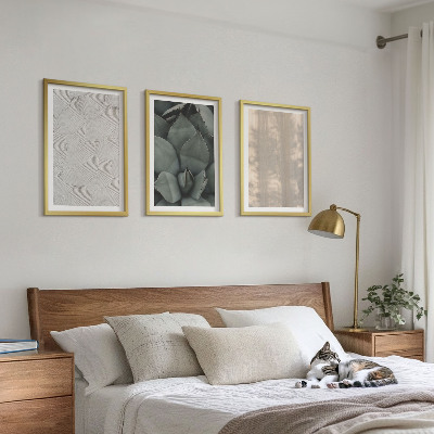 Tavelset ovanför soffa Sommar tropiska texturer