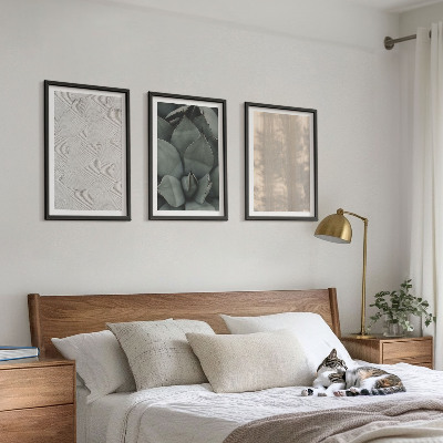 Tavelset ovanför soffa Sommar tropiska texturer