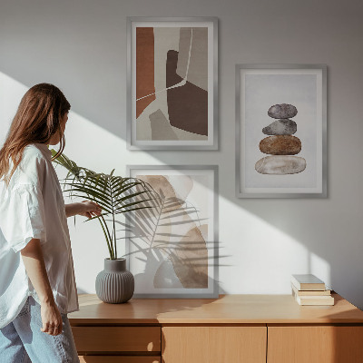 Tavelpaket med ramar Modern abstrakt målning