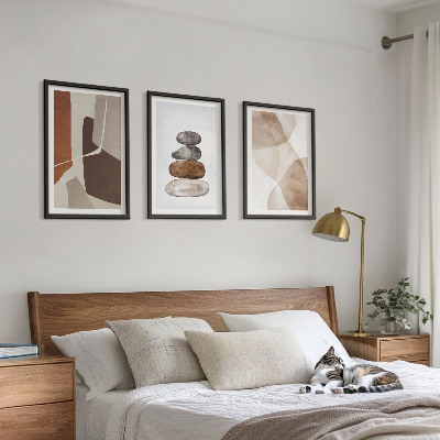 Tavelpaket med ramar Modern abstrakt målning