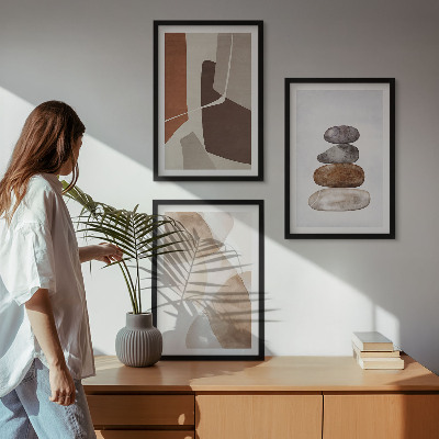 Tavelpaket med ramar Modern abstrakt målning