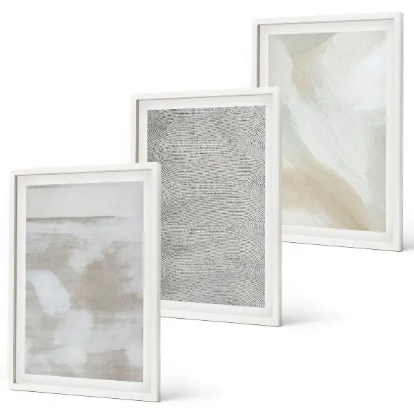 Abstrakt modern design set om 3 tavlor