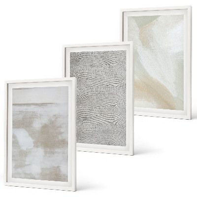 Set om 3 tavlor Abstrakt modern design