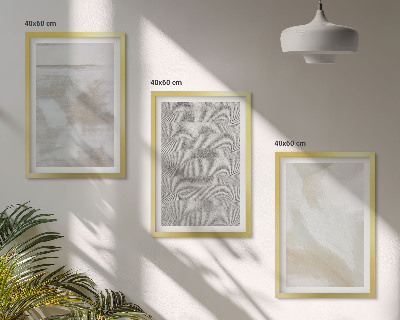 Set om 3 tavlor Abstrakt modern design