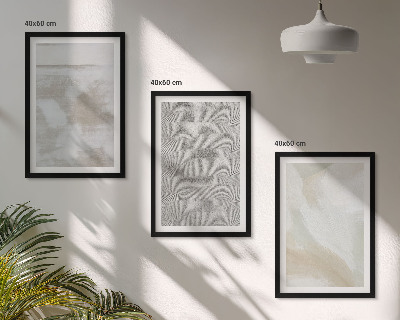 Set om 3 tavlor Abstrakt modern design