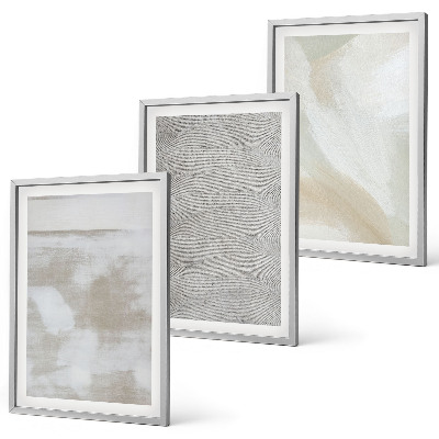 Set om 3 tavlor Abstrakt modern design