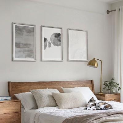 Tavelset ovanför soffa Abstrakta moderna strukturer